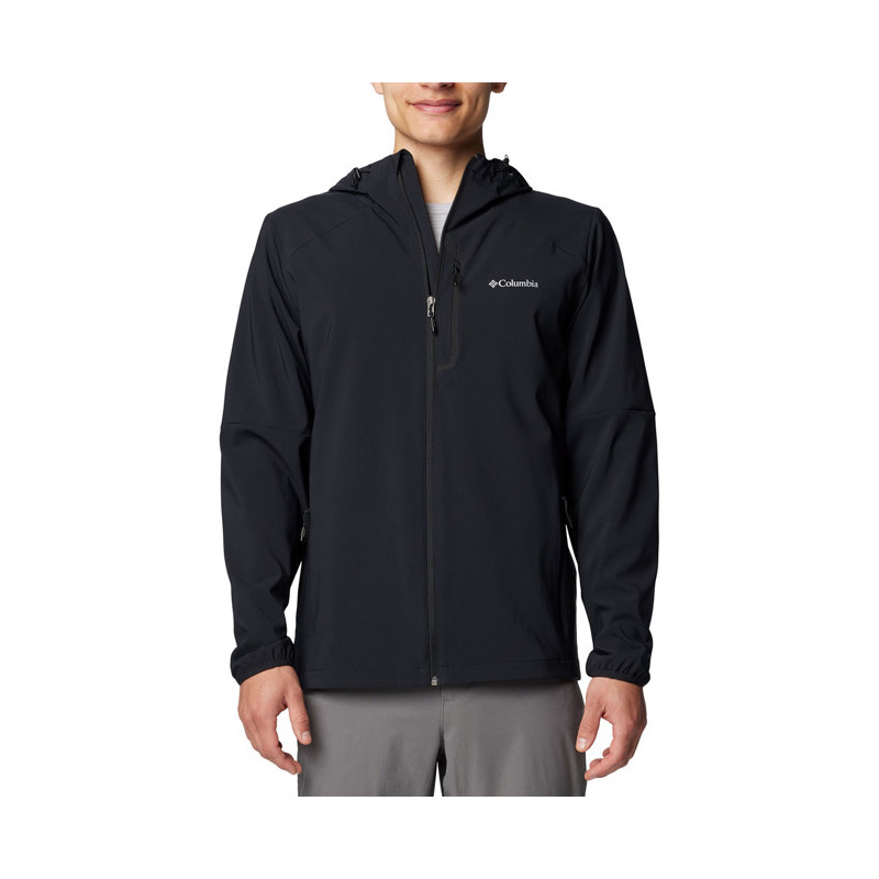 Fliskakna Columbia TECH SOFTSHELL HOODIE BLACK