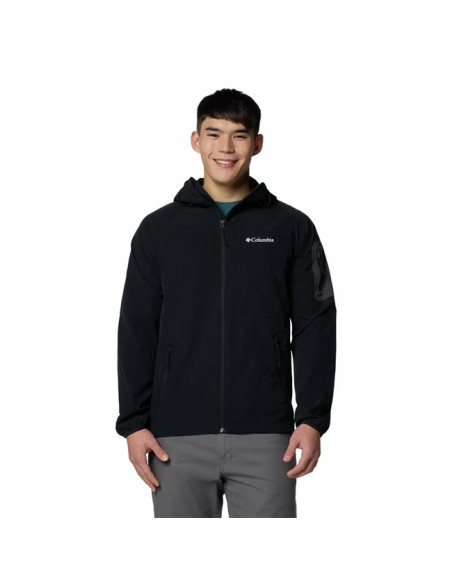 Casaco Columbia TALL HEIGHTS II HOODED SOFTSHELL Black