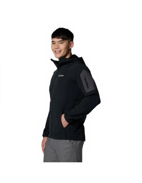 Kabát Columbia TALL HEIGHTS II HOODED SOFTSHELL Black