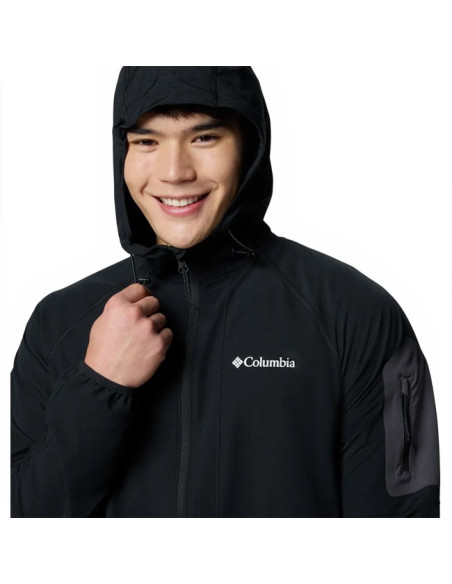 Takki Columbia TALL HEIGHTS II HOODED SOFTSHELL Black