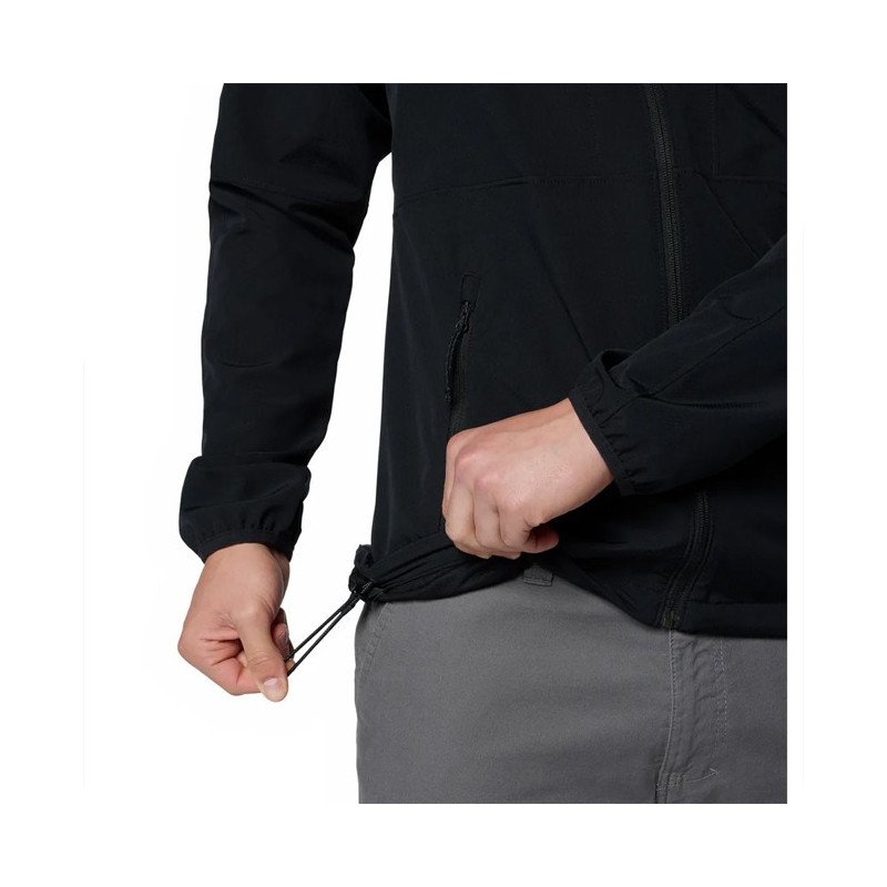 Bunda Columbia TALL HEIGHTS II HOODED SOFTSHELL Black