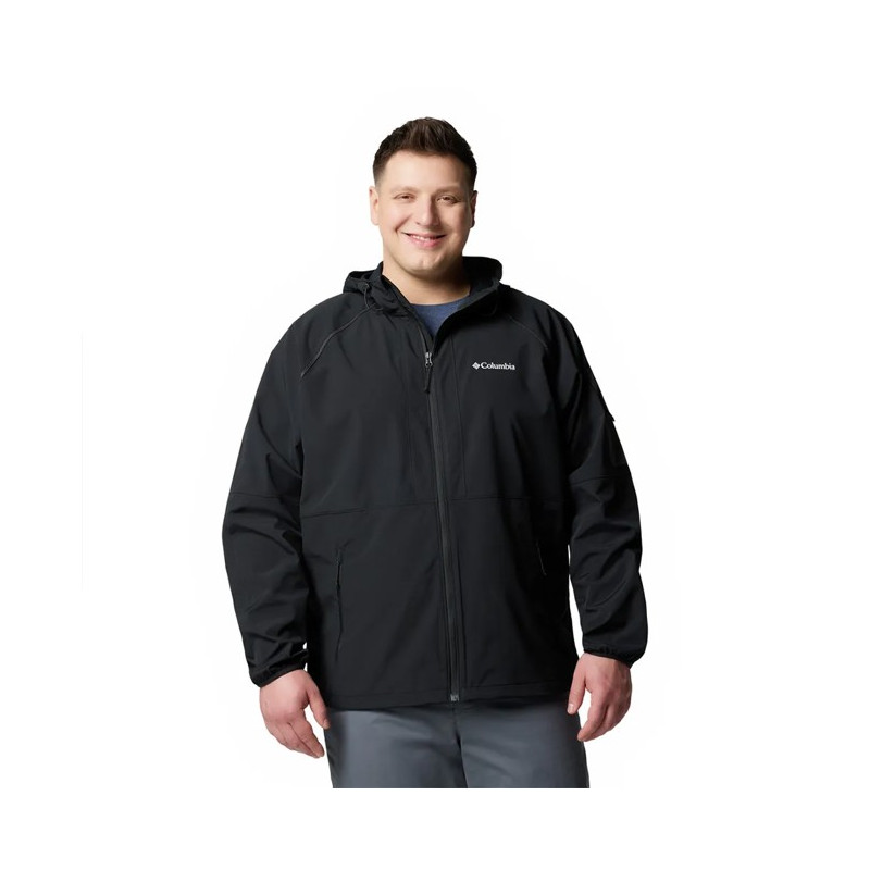 Jakke Columbia TALL HEIGHTS II HOODED SOFTSHELL Black
