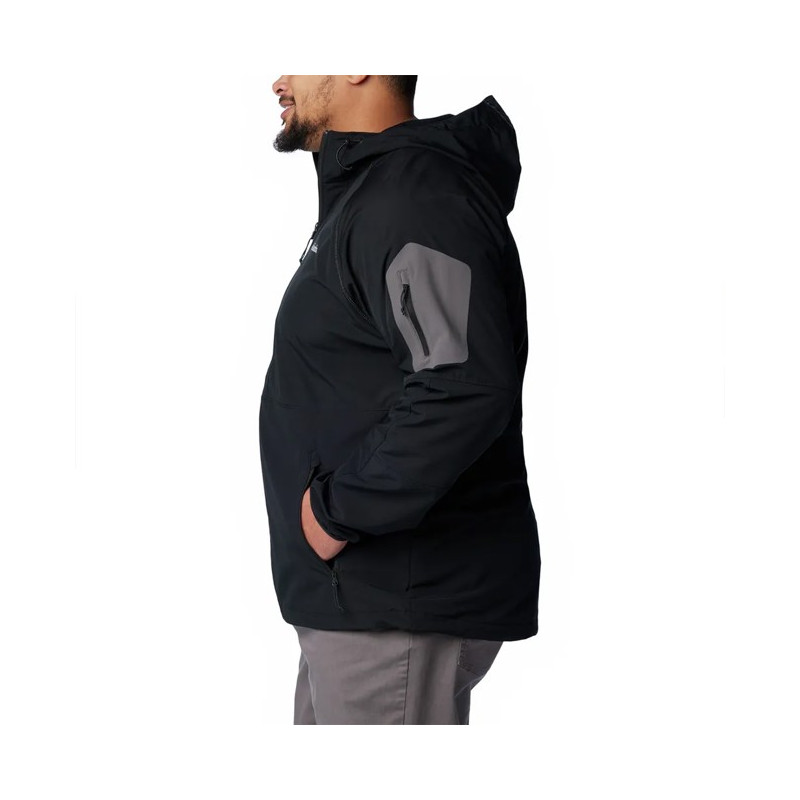 Jacket Columbia TALL HEIGHTS II HOODED SOFTSHELL Black