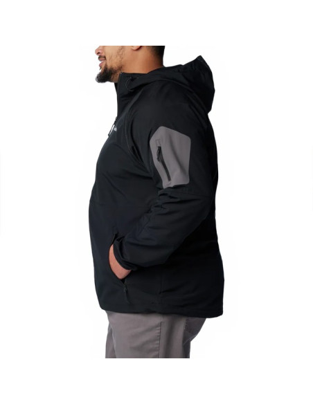 Jacka Columbia TALL HEIGHTS II HOODED SOFTSHELL Black