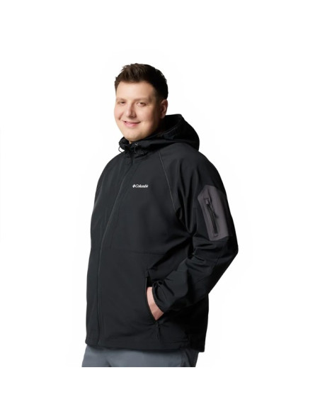 Jacka Columbia TALL HEIGHTS II HOODED SOFTSHELL Black