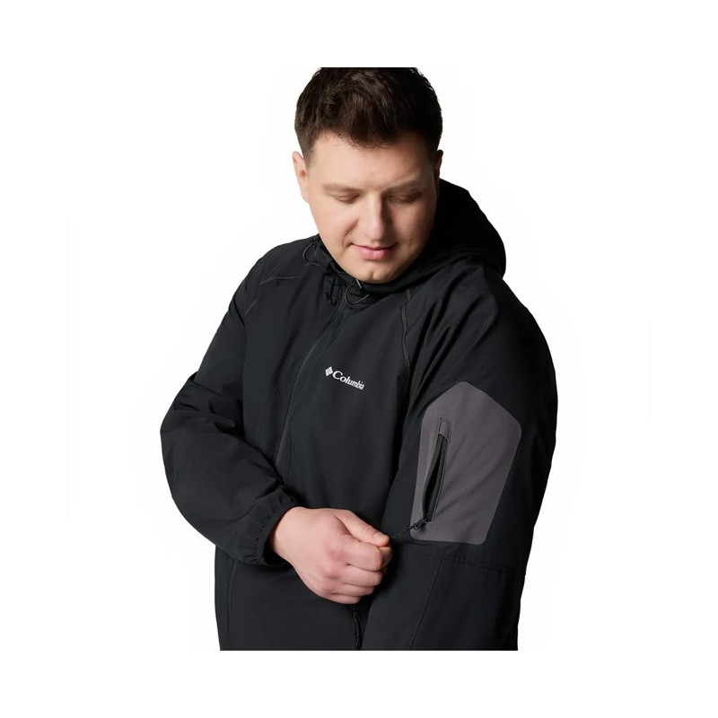 Jakke Columbia TALL HEIGHTS II HOODED SOFTSHELL Black