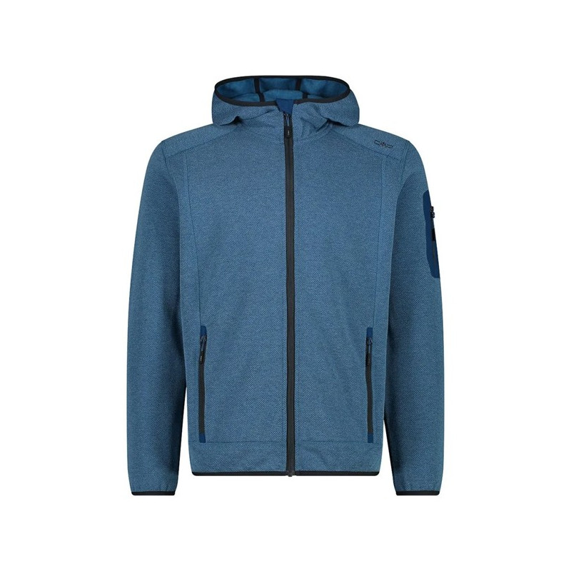 Polarfleece Cmp FIX HOOD PETROL-ANT