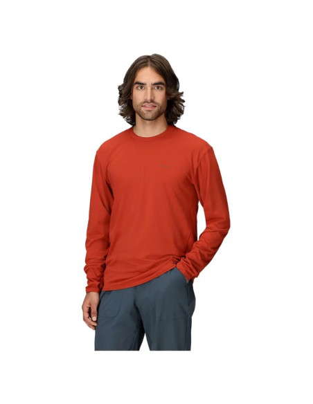T-paita Marmot AIREXCHANGE SOLARSHIELD CREW LS Sumac