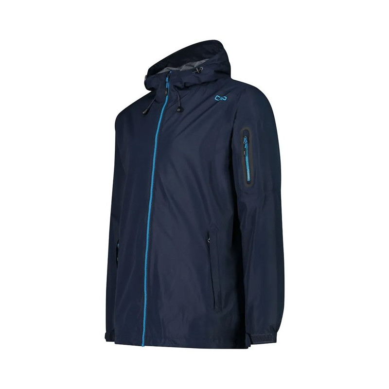 Kurtka Cmp JACKET FIX HOOD BLACK BLUE