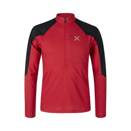 Fleece Montura Force Zip Maglia Rosso