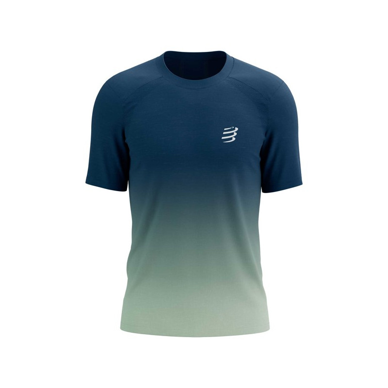 Camiseta Compressport PERFORMANCE SS TSHIRT M Poseidon/Ice Flo