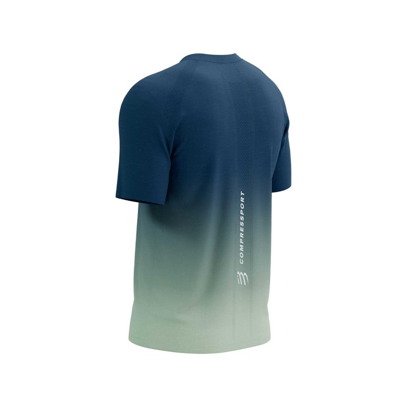 Camiseta Compressport PERFORMANCE SS TSHIRT M Poseidon/Ice Flo