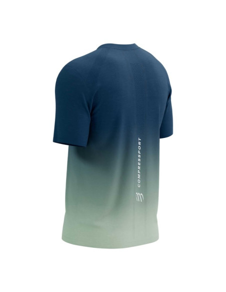 Camiseta Compressport PERFORMANCE SS TSHIRT M Poseidon/Ice Flo