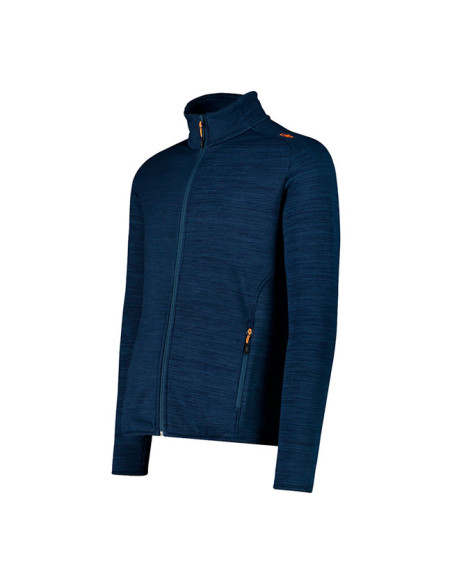 Bunda Cmp Jacket In Melange Stretch Performance Fleece