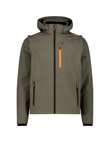 Jacka Cmp ZIP HOOD SLEEVES olive