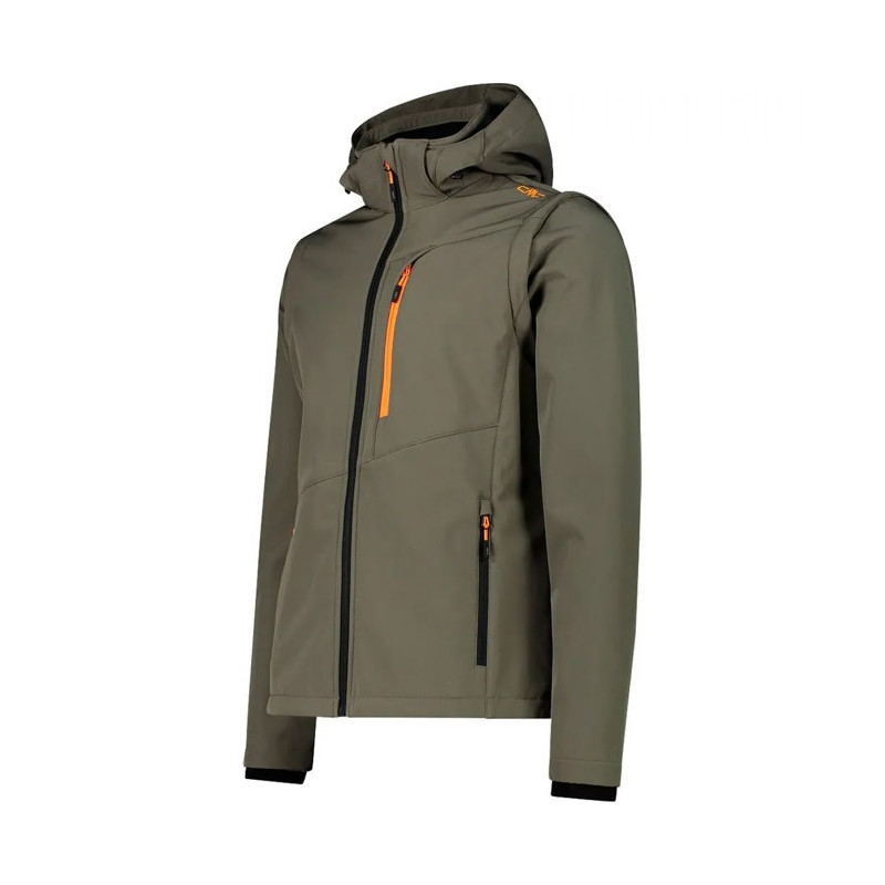 Jacka Cmp ZIP HOOD SLEEVES olive