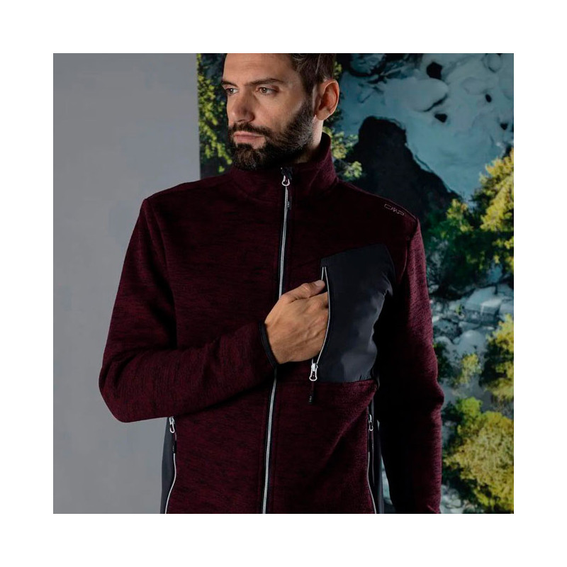 Polár Cmp Knit Tech Jacquard Jacket