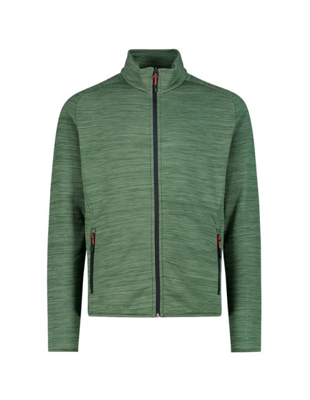 Kabát Cmp Jacket In Melange Stretch Performance Fleece