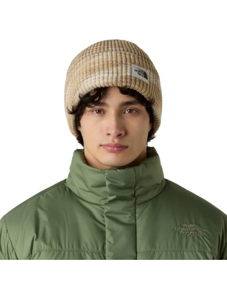 Hattu The North Face SALTY BAE LINED BEANIE White Dune