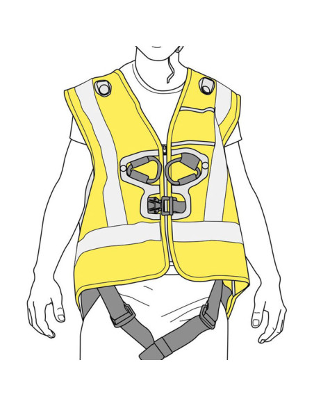 Petzl HI-VIZ chaleco para Newton
