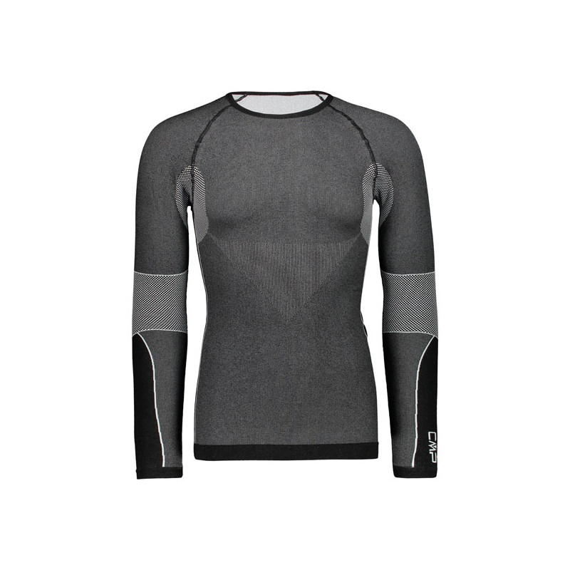 Marškinėliai Cmp Man Seamless Sweat Nero