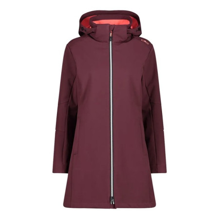 Kurtka Cmp WOMAN PARKA ZIP HOOD BURGUNDY