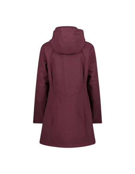 Jakke Cmp WOMAN PARKA ZIP HOOD BURGUNDY