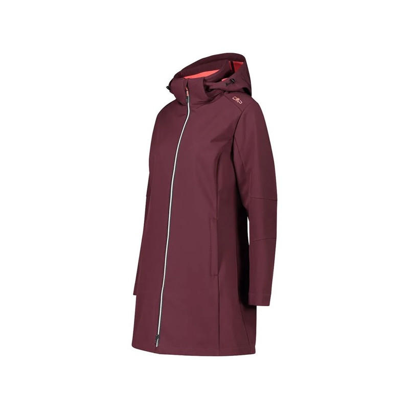 Casaco Cmp WOMAN PARKA ZIP HOOD BURGUNDY