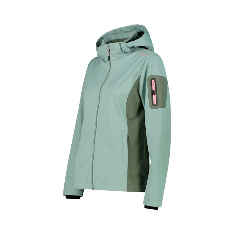 Bunda Cmp Light Softshell Jacket Hood W