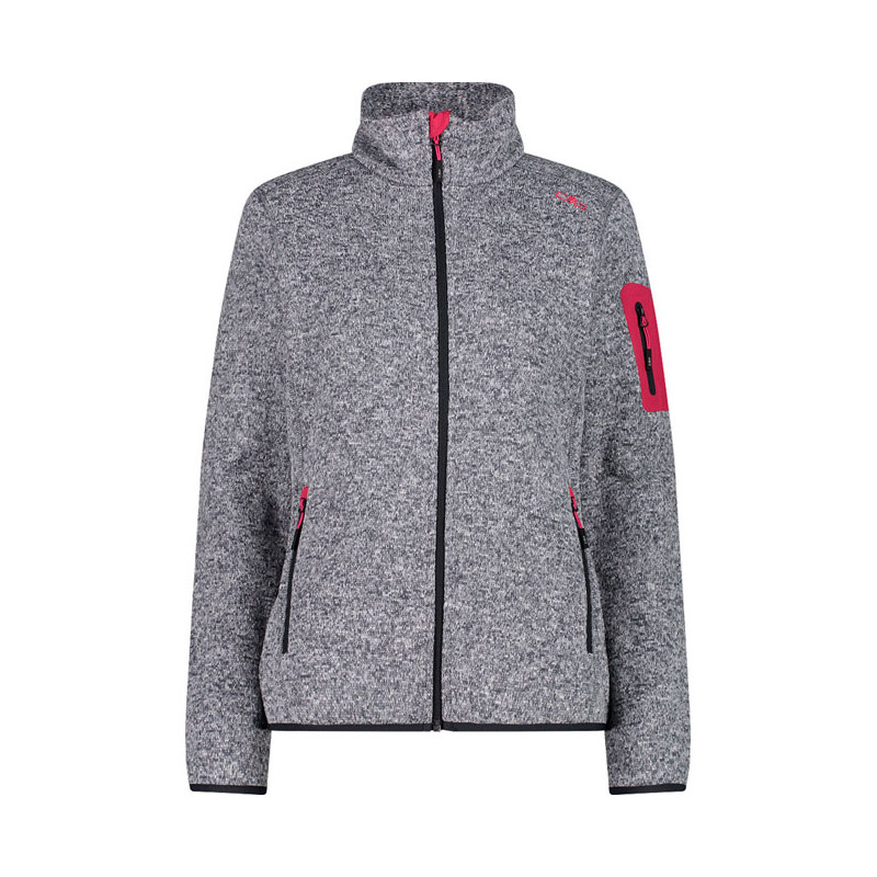 Kabát Cmp Mèlange Knit-Tech fleece W