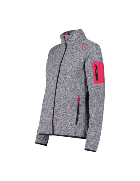 Kabát Cmp Mèlange Knit-Tech fleece W