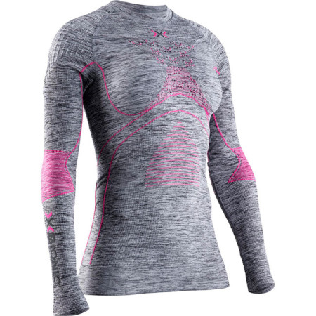 Camiseta X-bionic T-Shirt Ls Energy Accum 4.0 W Gry Mel/Pk
